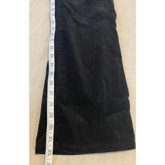 AG Adriano Goldschmied Kora Jeans Womens 28 Wide Leg HIgh Rise Black Corduroy - Picture 12 of 14